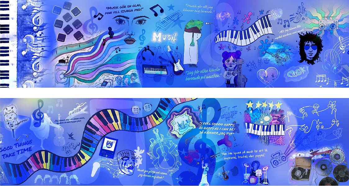 Blue Dream. Förslag på utsmyckning av Musiktunneln.